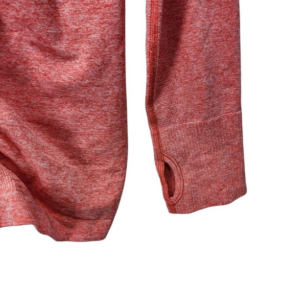 Athleta Womens Half-Zip Pullover Sweatshirt Orange M - Picture 7 of 8